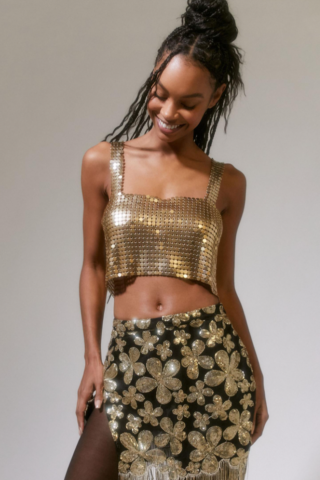 Harlow Metal Stylish Cropped Top