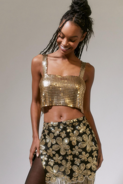 Harlow Metal Stylish Cropped Top