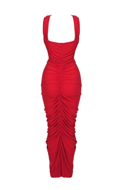 Genevieve Rose Stylish Ruched Dress