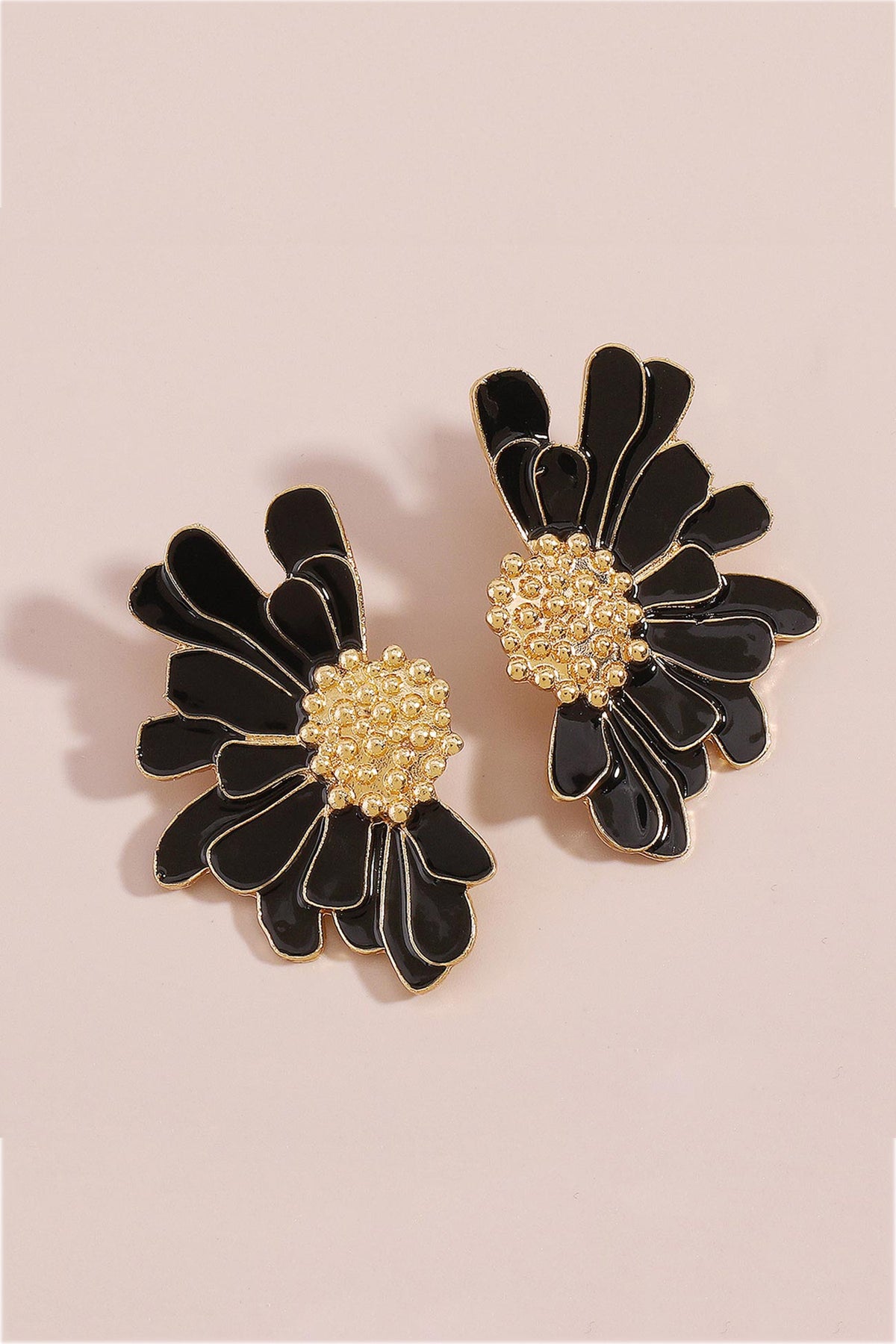Retro Alloy Flower Stud Earrings