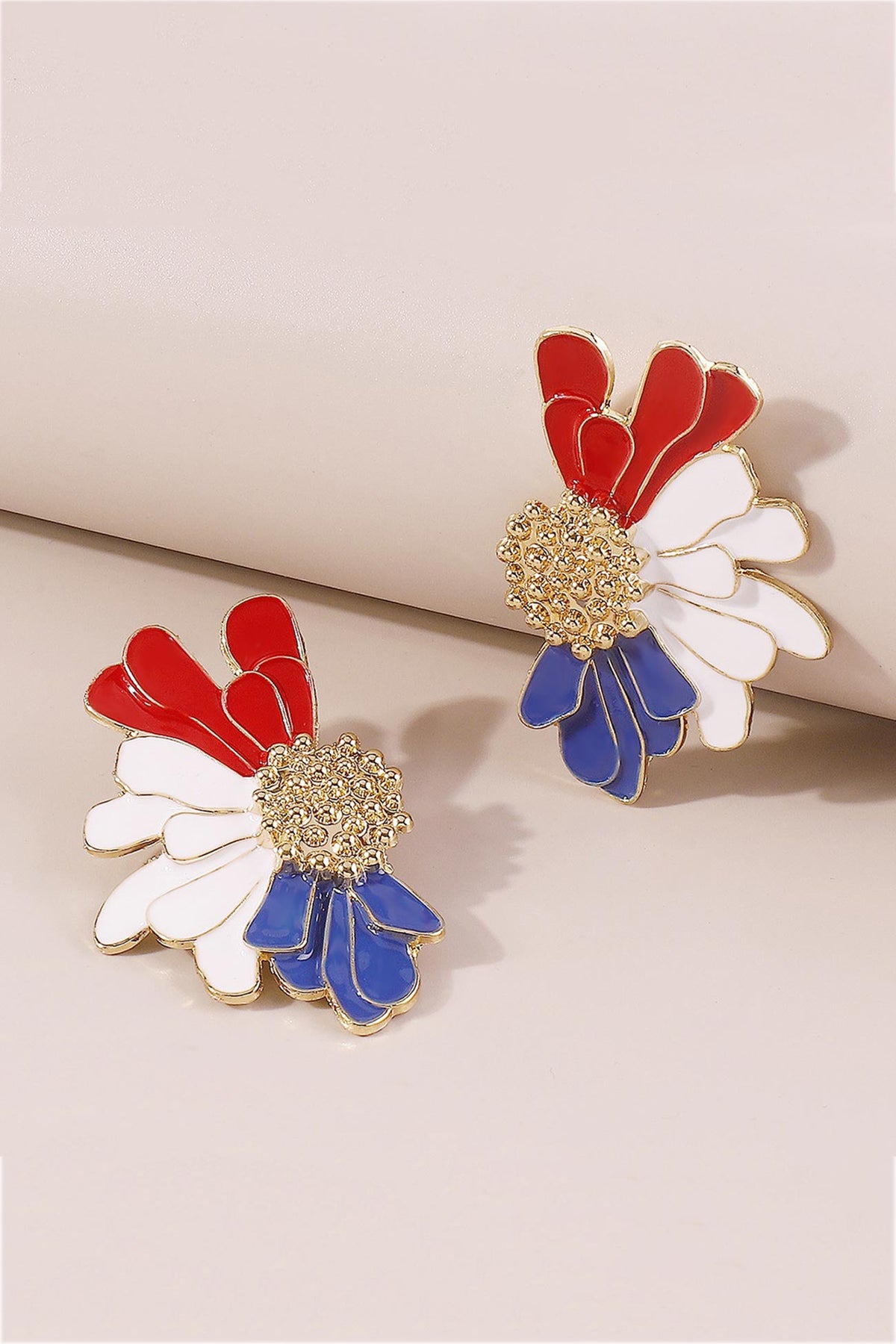 Retro Alloy Flower Stud Earrings
