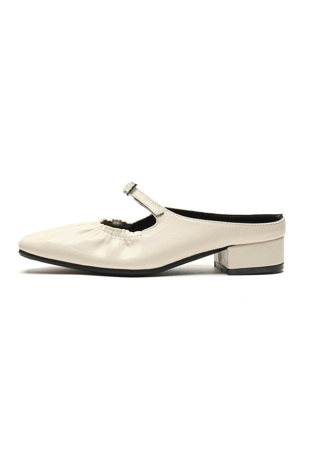 Ruched Closed-toe Heels
