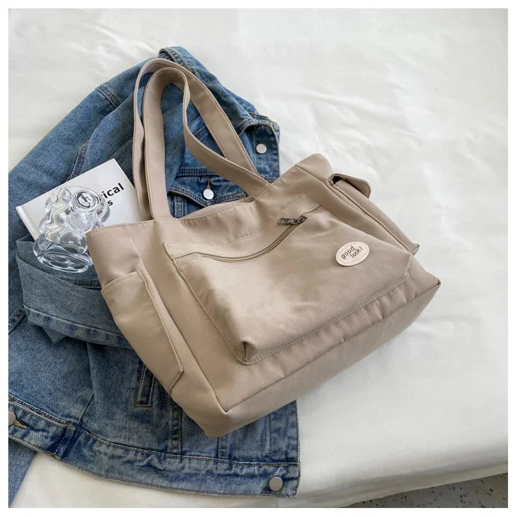 Korean Casual Tote High Quality Female Shoulder Solid Color Bags Large Capacity Ladies Handbags Women Fanny Pack