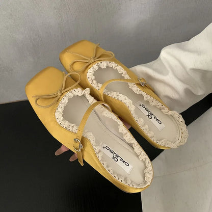 Summer Spring Female Slides Ladies Flats Slippers Shoes Fashion Butterfly-Knot Women Flats Slippers Sandals Shoes Mules