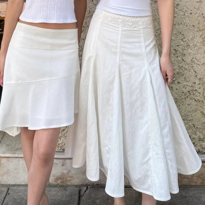 Summer New Hot Selling Fashionable Temperament Elegant Slim Fit Versatile Loose Solid Color Skirt