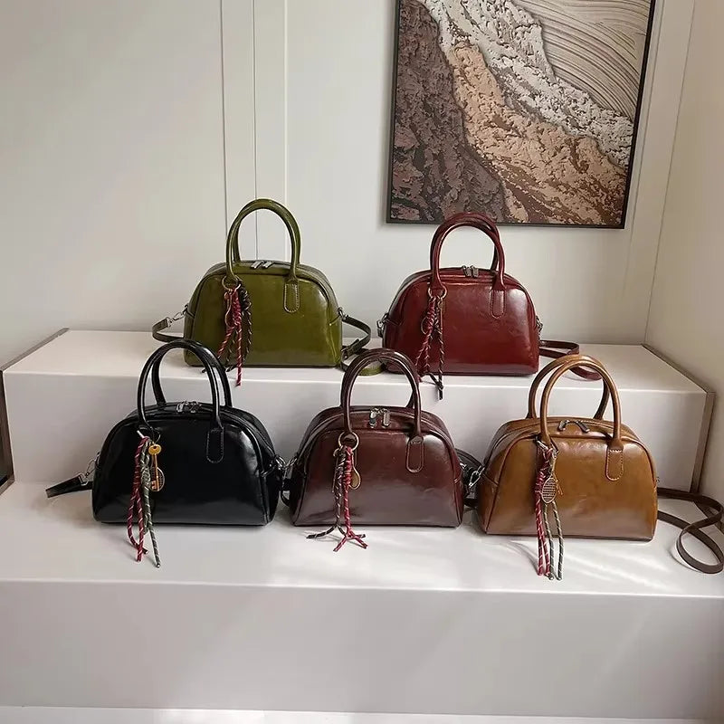 Small PU Leather Shoulder Bags For Women New Winter Y2K Korean Fashion Retro Crossbody Bag Trend Simple Handbags And Purses