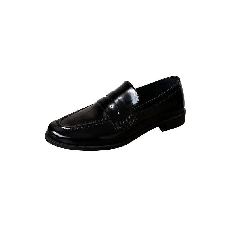Simple Flats for Women Slip On Round Toe Loafers Genuine Leather Casual Flat Shoes Spring Autumn Loafers Basic Style Footwear