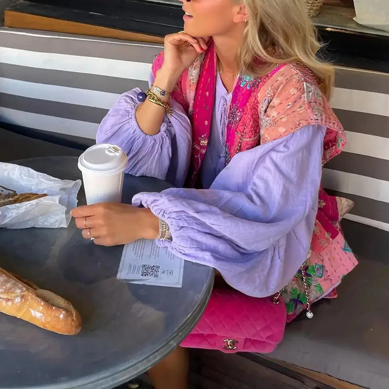 Women Pattern Printed Lace-up Cardigan Winter All Match High Street Jacket Autumn Sleeveless Ethnic Style Waistcoat Coat 2024