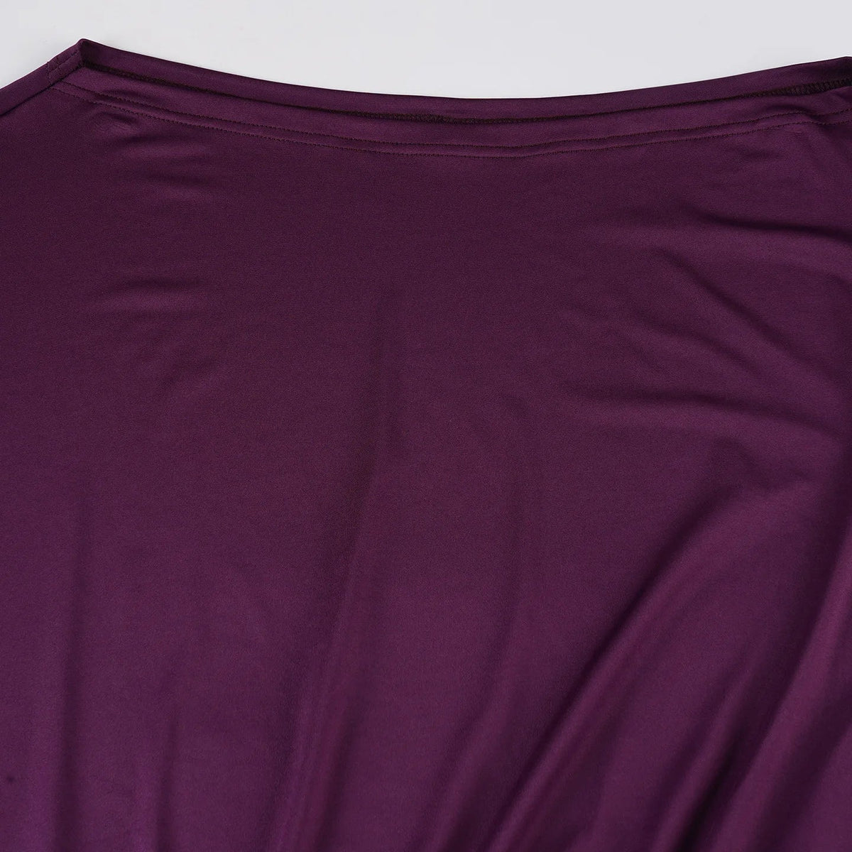 Fashion Mature Elegant Summer Off-the-shoulder Bat-shaped Sleeve Solid Color Loose Slimming Irregular Short Dress for Women