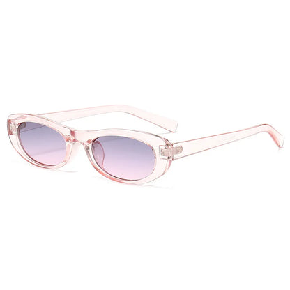 Fashion Cat Eye Sunglasses Women's Luxury Brand Small Oval Black Sun Glasses Women Goggle Trends Rectangle Eyewear UV