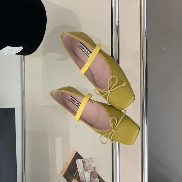 Summer Shoes Ladies Low Heels Round Toe Soft Shallow Mouth Casual Female Sneakers Bow-Knot 2025 Comfortable Butterfly New Flower