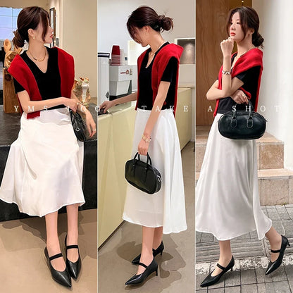 Women Pumps 5 cm Fashion Ladies Spring Shoes One Strap Genuine Leather High Heel Pointed Toe Pumps