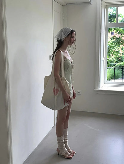 Neck Skirt Mesh Yarn To Cover The Belly and Show Thinness, High-end One-piece Swimsuit for Women