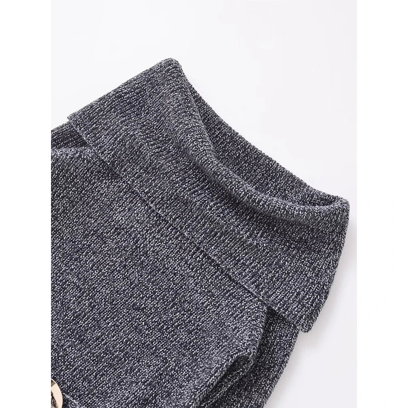 High Street Women Sexy Off Shoulder Knit Sweater Long Sleeve With Belt Slim Gray Pullover Female Autumn Winter Knitwear