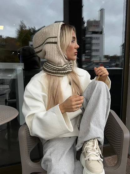 Minimalism Solid Color Women's Coat Round Neck Double Breasted Jackets New Autumn Fashion Coats Casual Loose Ladies Outerwear