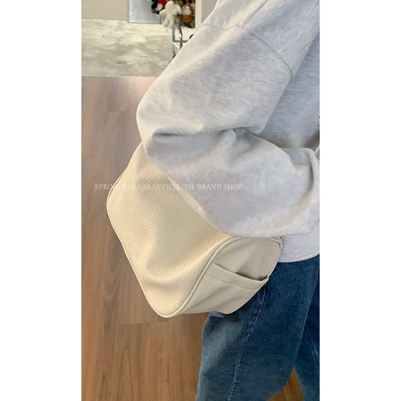 Causal Large Capacity Crossbody Bag Women's Fashion Korean Simple Single Shoulder Tote Underarm Bags