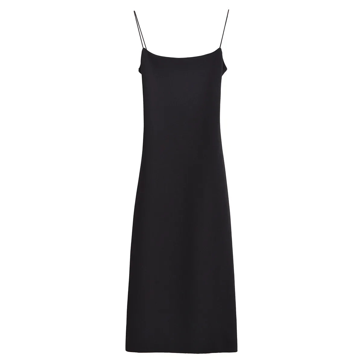 Women's retro summer new style sleeveless spaghetti strap elastic slim fit midi dress backless design fashionable and charming