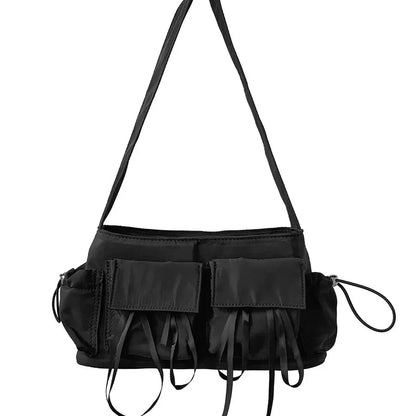 Sweet Girls Bowknot Nylon Shoulder Women Bag Korean Niche Design Bow Summer Travel Beach Bag Female Totes Bags for Women Handbag