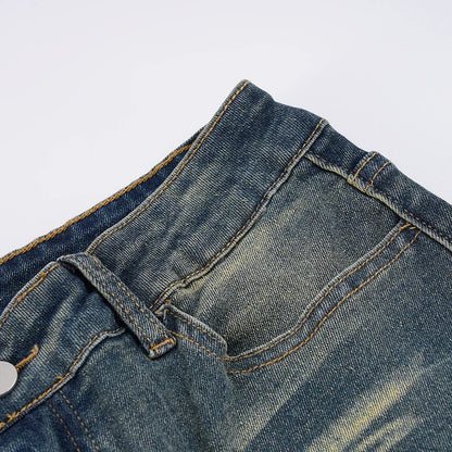 Y2k Low Rise Flared Jeans Woman Aesthetic 2000s Clothes Retro Casual Denim Trousers All Match Bottom Streetwear Pants
