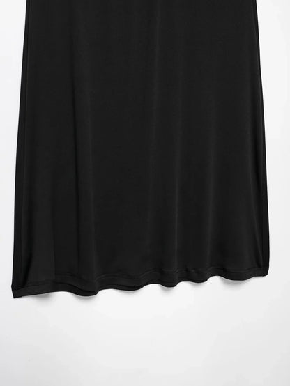 Lace Splicing Mid-Length Skirt Women High-Waisted Fluid Stylish Casual Commuter Skirt Spring Summer New Street Skirt