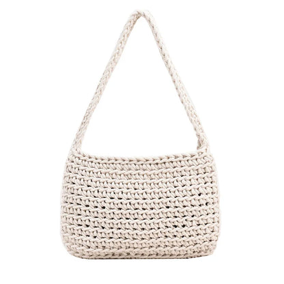 Fashion Versatile Shoulder Bag for Women Handmade Woven Women's Bag with Large Capacity Underarm Bag for Women