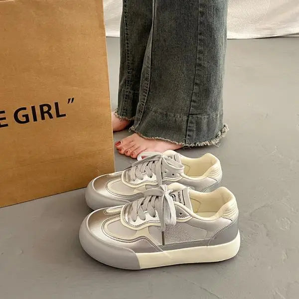 Women Shoes Autumn Casual Female Sneakers Clogs Platform Flats Modis All-Match Wedge Basket Fall Creepers Dress Cute New Su