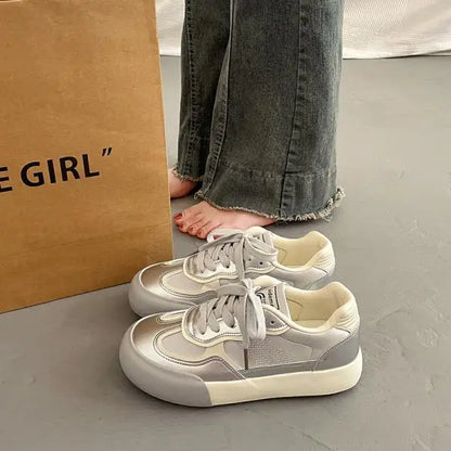 Women Shoes Autumn Casual Female Sneakers Clogs Platform Flats Modis All-Match Wedge Basket Fall Creepers Dress Cute New Su