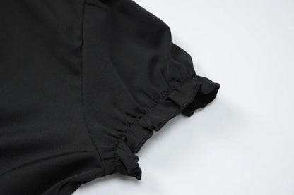 Club Dress for Women Spring New Sexy Slimming Low Cut Short Sleeve Party Dress
