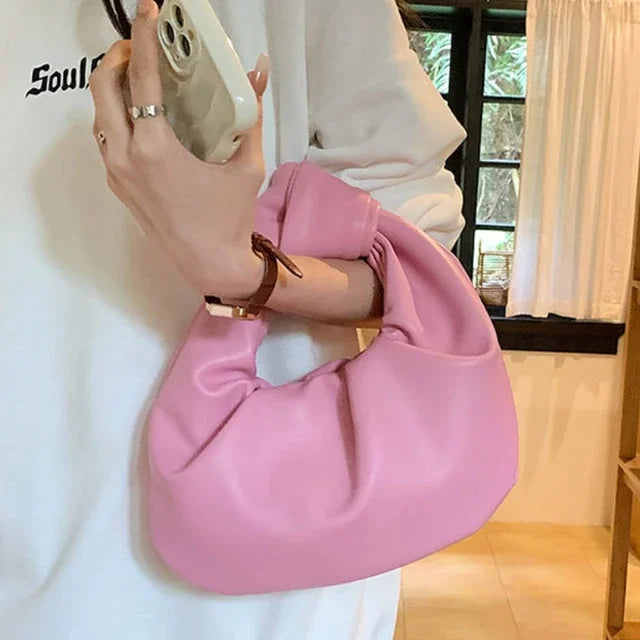 Top-Handle Bags for Women Japanese Fairy Elegant Y2k Aesthetic Handbags Sweet Fashion Office Lady Chic All Match Solid Clutches