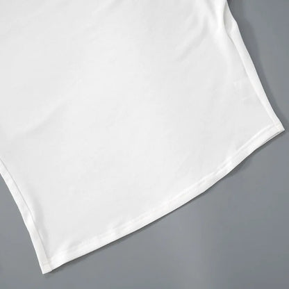 Collar Oversized T Shirt For Women Streetwear Long Sleeve Y2k Tops Solid Color Camisetas Casual Feminist Clothes Tshirt