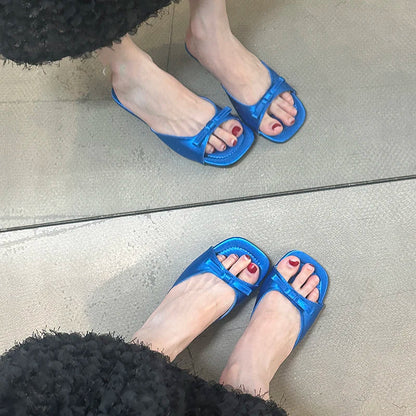 Summer Women Casual Open Toe Slippers Fashion Comfort Wedges Heel Beach Vacation Slides Shoes