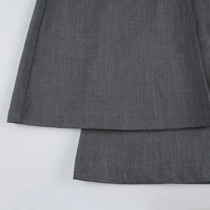 Sophisticated Pants Textured Pleated Low-Waist Pants Figure-Flattering Tailored Woven Pants Curve Enhancing Long Trousers