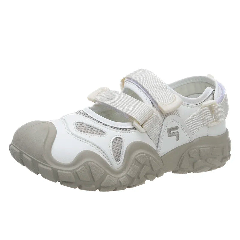 Summer Fashion Women's Platform Sneakers Breathable Mesh Hollow Female Sports Sandals Anti Slip Comfortable Sports Shoes