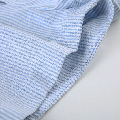 Roll-up Hem Striped Shorts Casual Basic Button-up High Waist Hot Pants Chic Elegant Slim-fitting Short Pants Streetwear