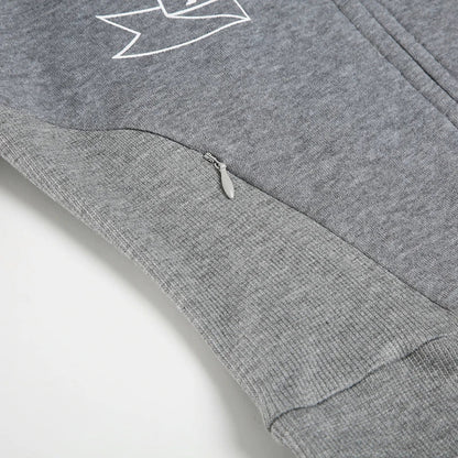 Preppy Style Fur Trim Hooded Sweatshirt Coats Winter Casual Warm Thick Zipper Long Sleeve Hoodies Women Streetwear
