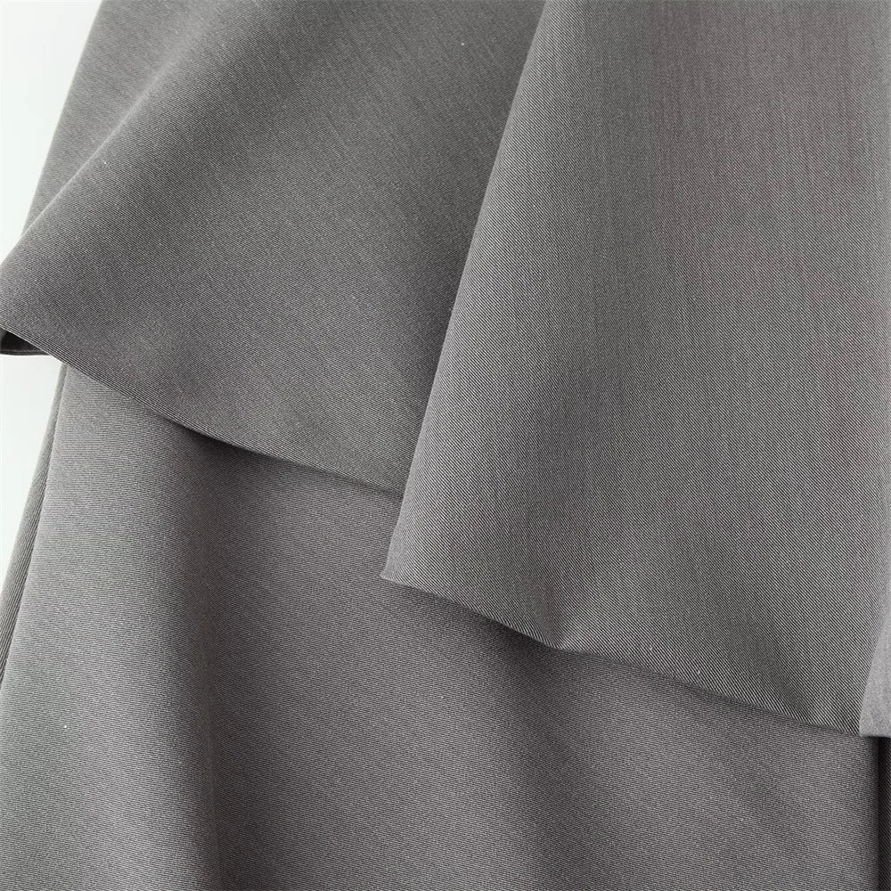 Stylish Irregular Casual Skirt Women Solid Commuting High-Waisted Irregular Layered Skirt Spring Summer New Street Skirt