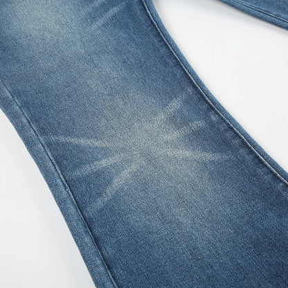 Y2K Blue Straight Jeans Korean Fashion Street Style Denim Pants Basic Casual Harajuku Slim Fit Trousers Spring Outfit