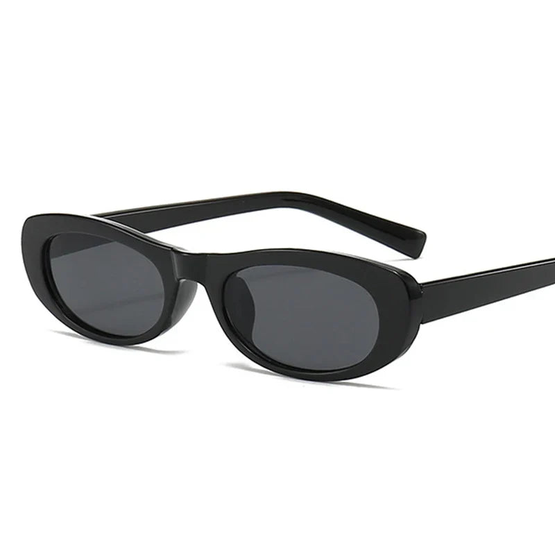 Fashion Cat Eye Sunglasses Women's Luxury Brand Small Oval Black Sun Glasses Women Goggle Trends Rectangle Eyewear UV