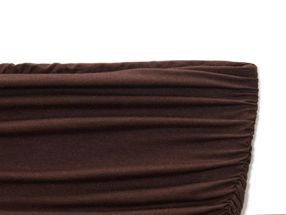 2025 traf women's new dress elegant sexy off-shoulder fashion pleats details slimming strapless dress