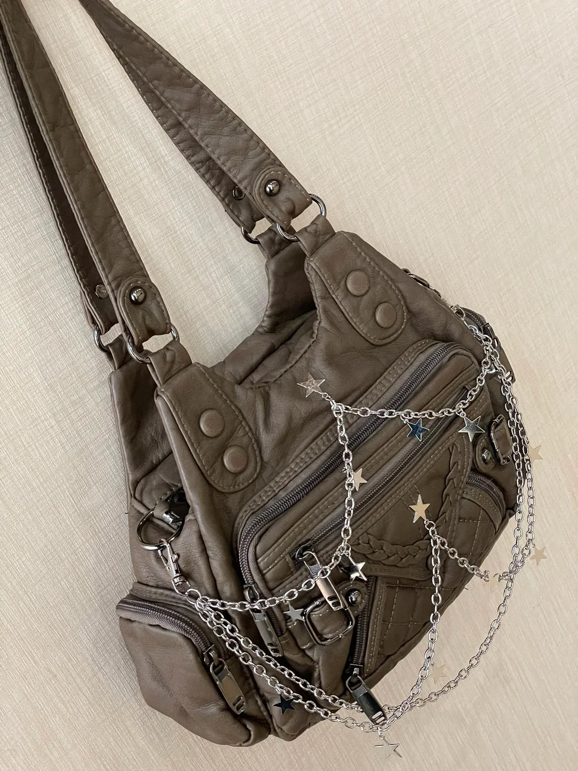 Cool Women Shoulder Bags Y2K Bag Luxury Leather Crossbody Bag Solid Color Messenger Bag Purse Hobos Handbags bolsa