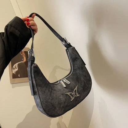 Elegant Women Underarm Top-handle Bag Single Shoulder Korean Crossbody Fashion New Niche Crescent Bags