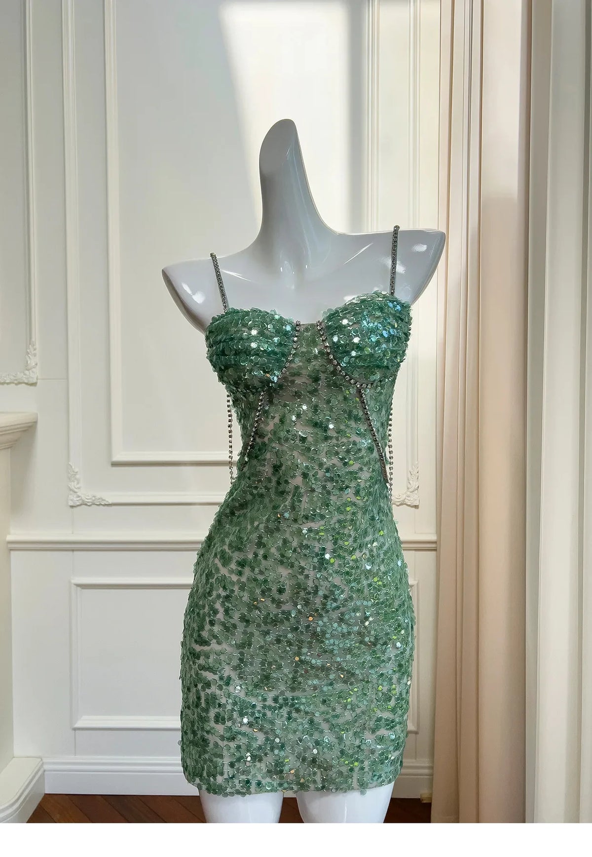 Hips and sequins birthday party dress new slim-fitting suspender dress sexy cocktail dance dress  evening dresses