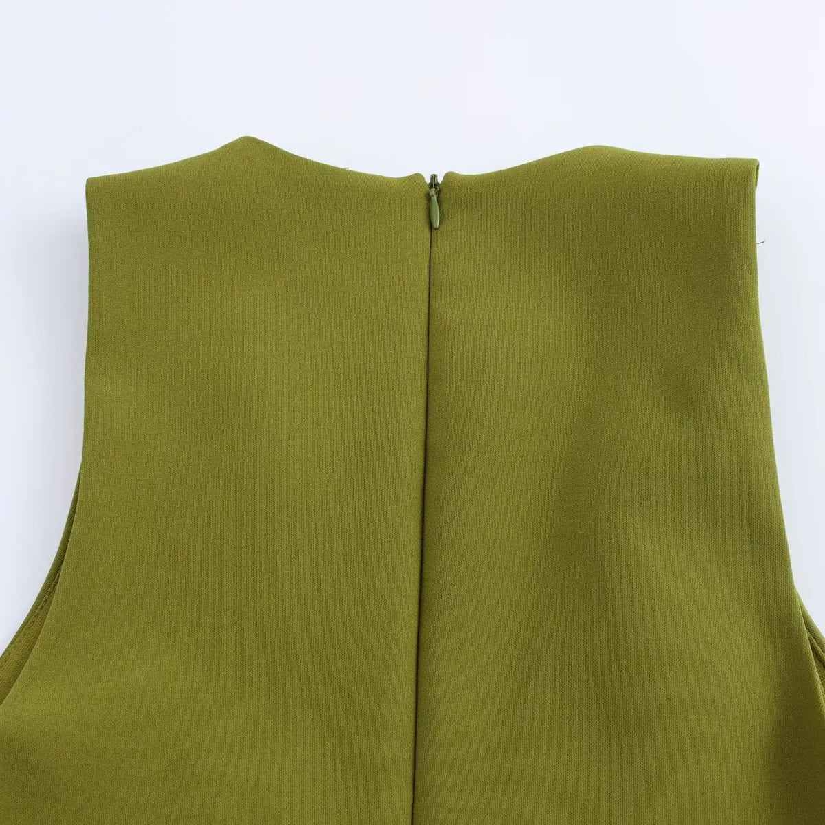 Chic Vintage Green Women's Dress V Neck Strap Sleeveless Shift Mini Dress Fashion 2025 Elegant Evening Dress