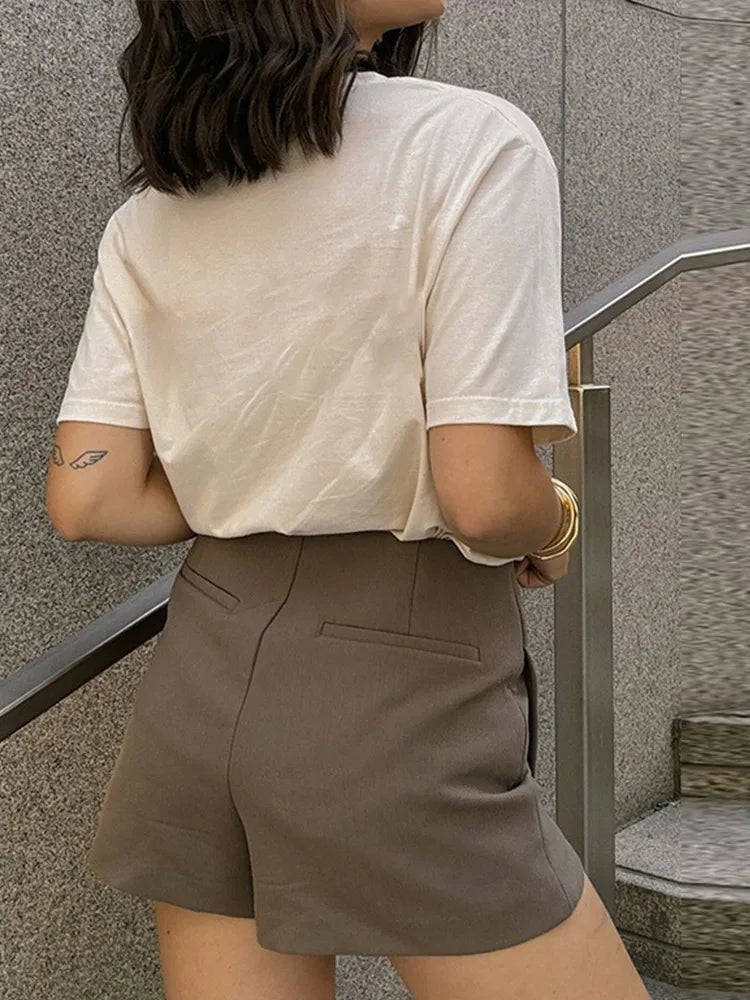 Leather Vintage Mini Skirt Women High Waist Straight Pants Zipper Skirts Female Autumn Chic Street All-match Solid Robe