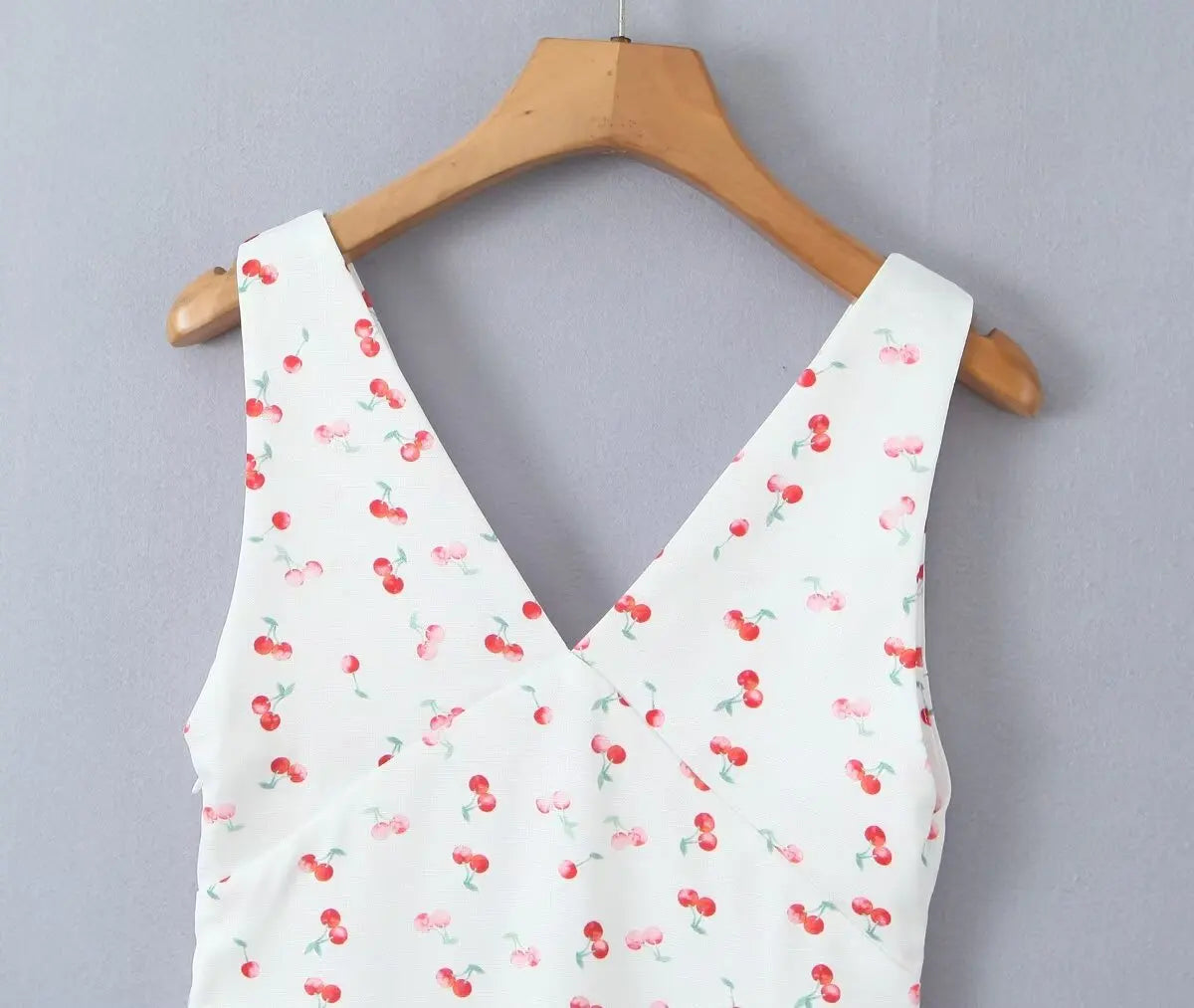Deep V Neck Print Tank Bodycon Mini Dress