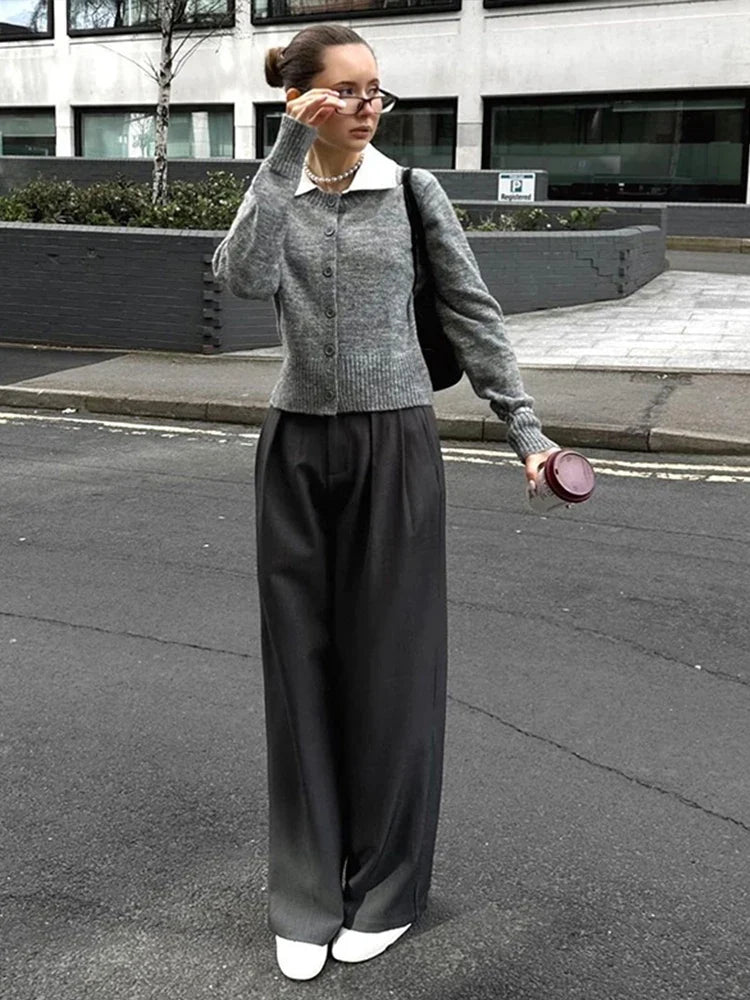 Casual O-neck Knitted Cardigan Women Autumn Winter Slim Short Buttons Coat Female Elastic Waist Solid Sweater Lady Soft Basic