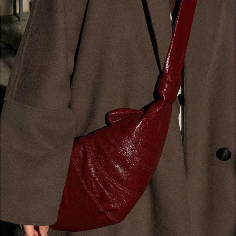 Women All Match Office Lady Crossbody Bag Vintage Y2k Aesthetic Casual Handbags Korean Chic Simple Streetwear Shoulder Hobo Bags