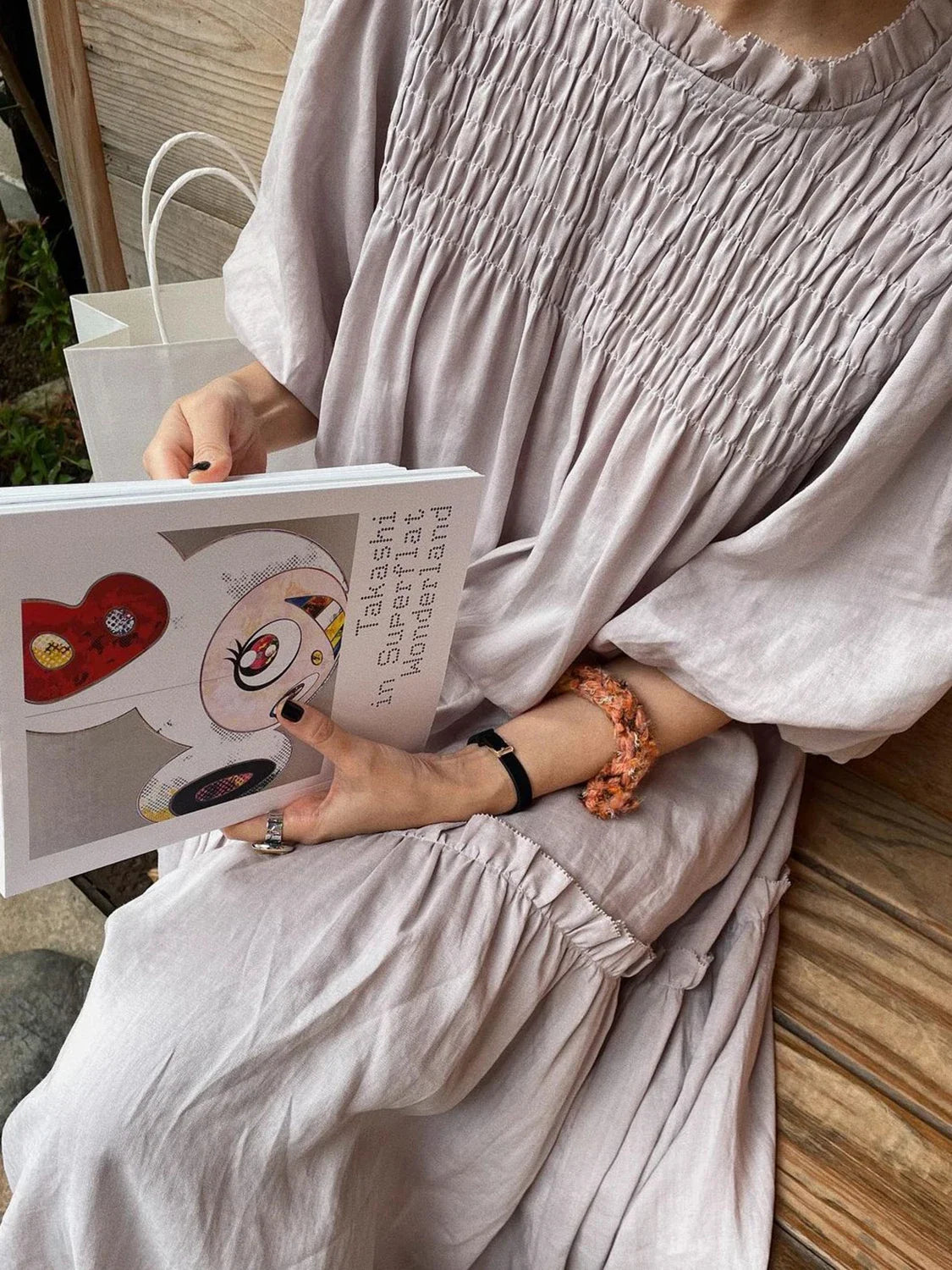 Women's Summer Loose Striped Long Dress Stand Collar Wide Waist Pullover Maxi Holiday Sundress Female