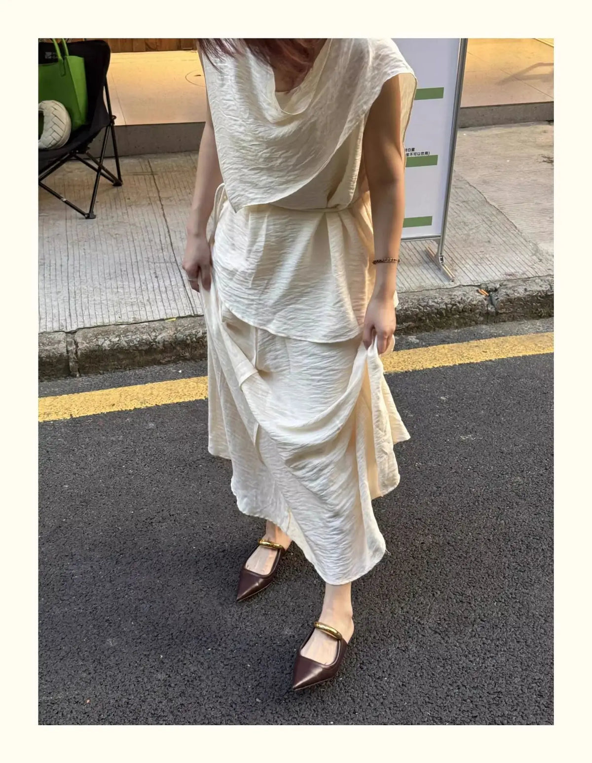 Brand New for Dropship Slip On Pointy Toe Mules Sandals Elegant Mid Heels Comfort Walking Summer Slides Mules Shoes
