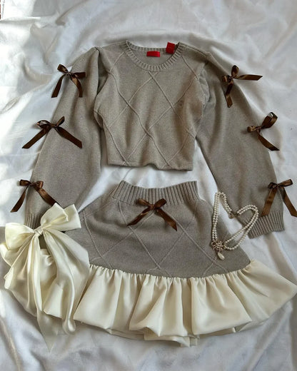 Y2K Suspender Leather Short Skirt Two Piece Set Feminine Lace Personalized Design Punk Motorcycle Style Mini Leather Skirt Suit
